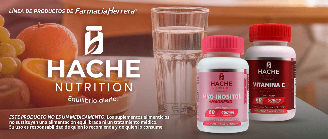 Hache nutrition, Equilibrio diario, multivitamínicos, línea de productos de Farmacia Herrera