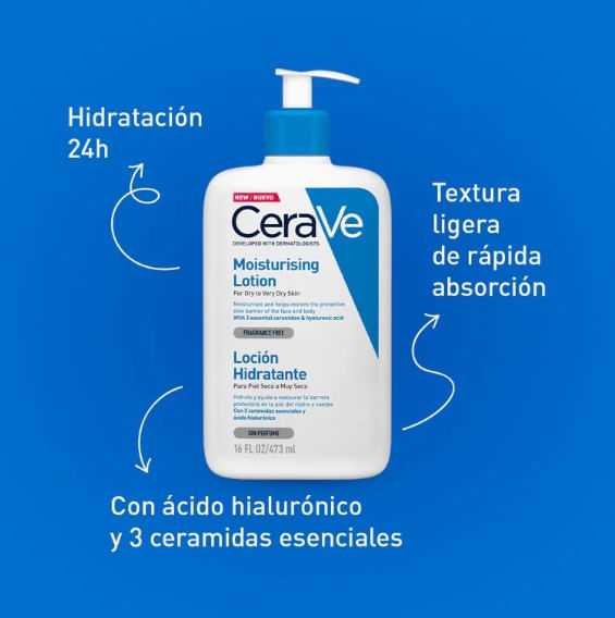 Loción Ion Hidratante 473 Ml Cerave