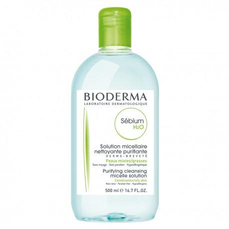 Sebium H2O 500 Ml Piel Mixta / Grasa (Azul) Bioderma