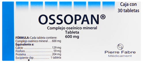 Ossopan 600 Mg Con 30 Tabletas