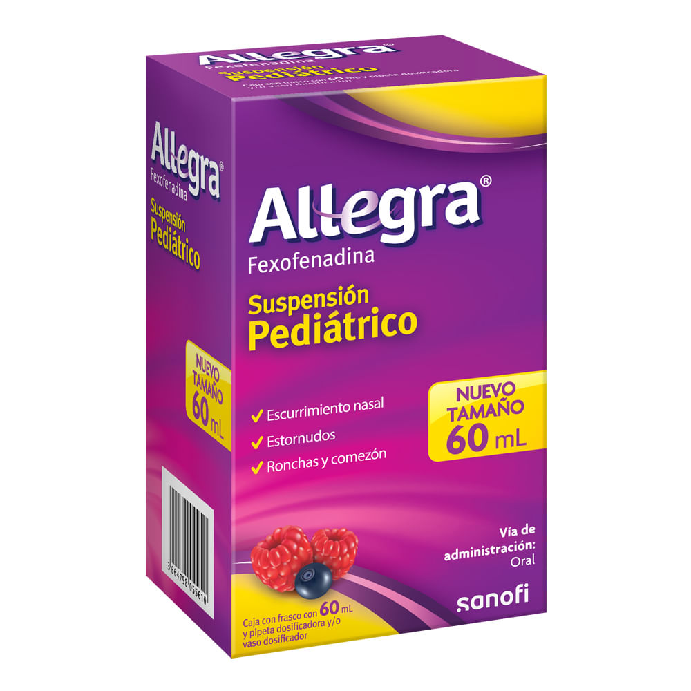 Allegra Suspension Ped Frasco 60 Ml