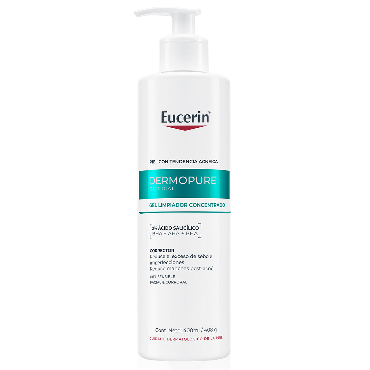 Dermopure Oil Control Gel Limpiador Post Imperfecciones 400 Ml Eucerin