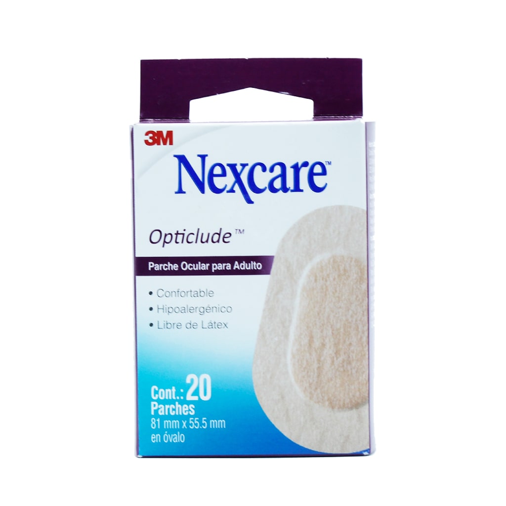 Nexcare 3M Opticlude Parche Ocular Adulto Con 20