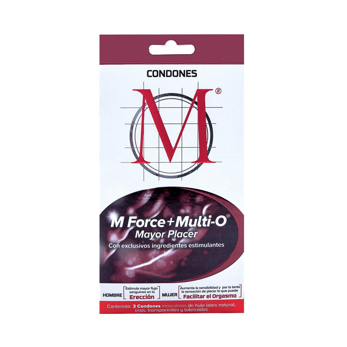 Preservativo M Force Maxima Seguridad Con 3