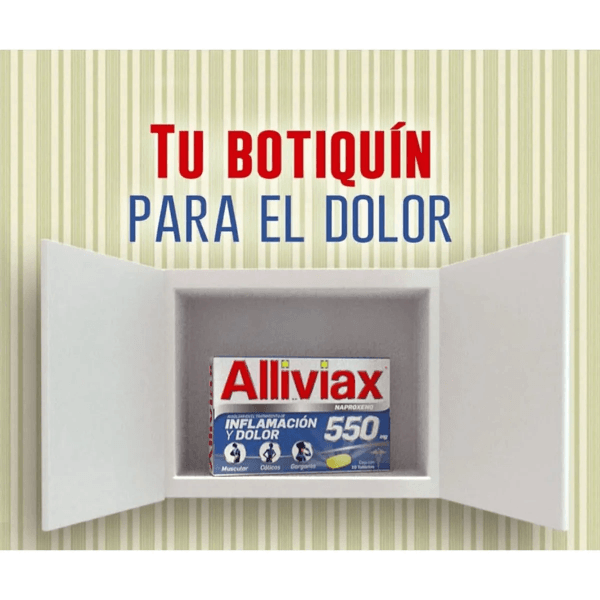 Alliviax 550 Mg Con 10 Tabletas