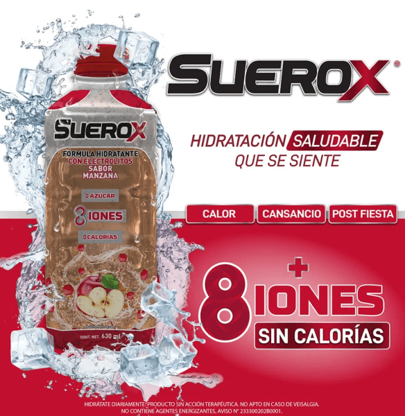 Suerox 8Iones Manzana 630 Ml