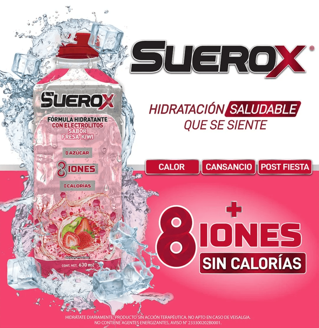 Suerox 8Iones Fresa-Kiwi 630 Ml