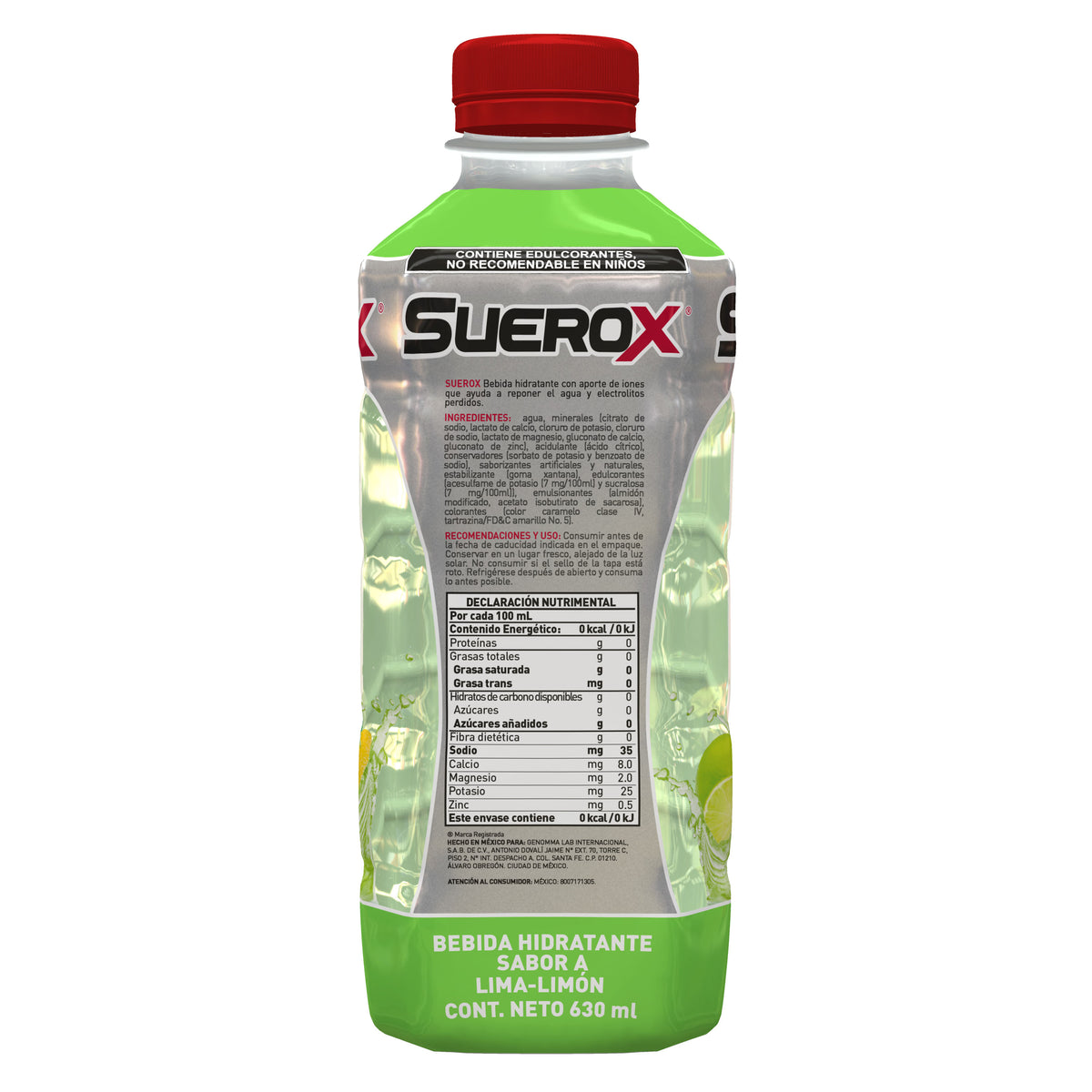 Suerox 8Iones Lima-Limon 630 Ml