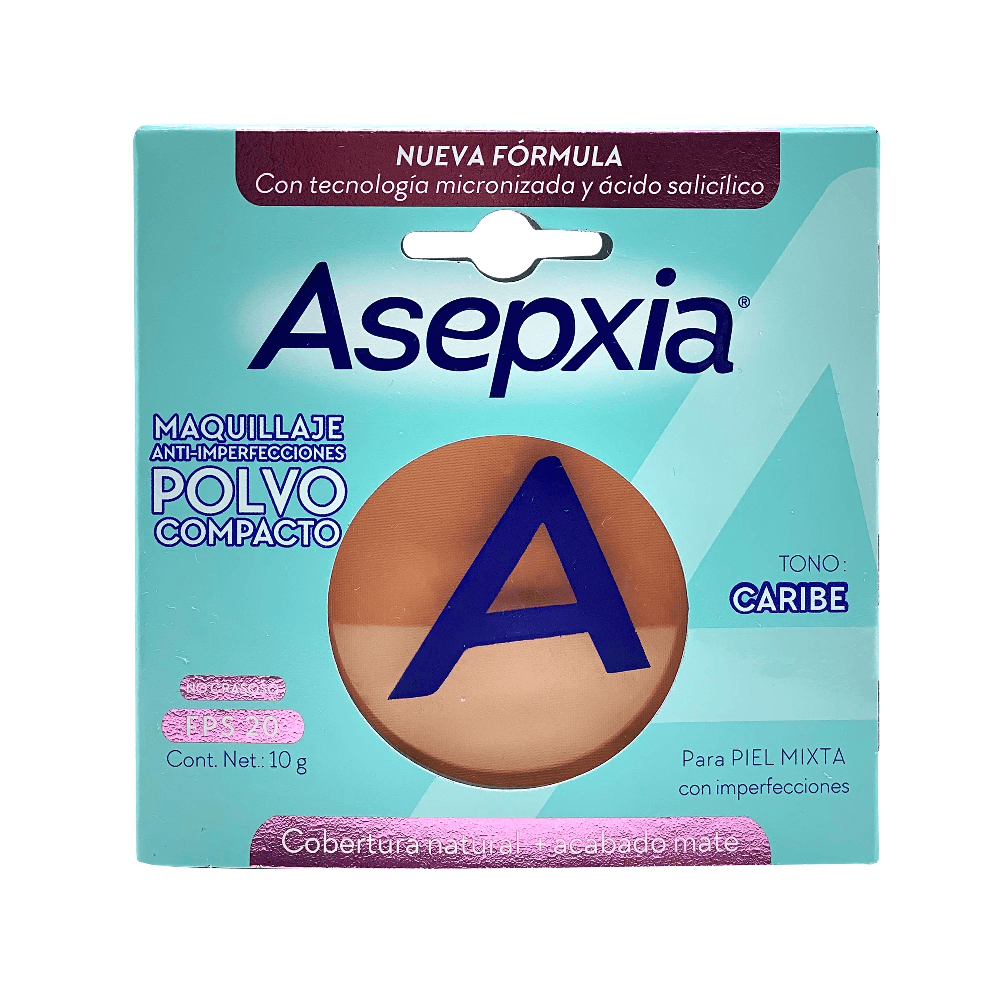 Mje Asepxia Bb Polvo Compacto Claro Mate 10 Gr