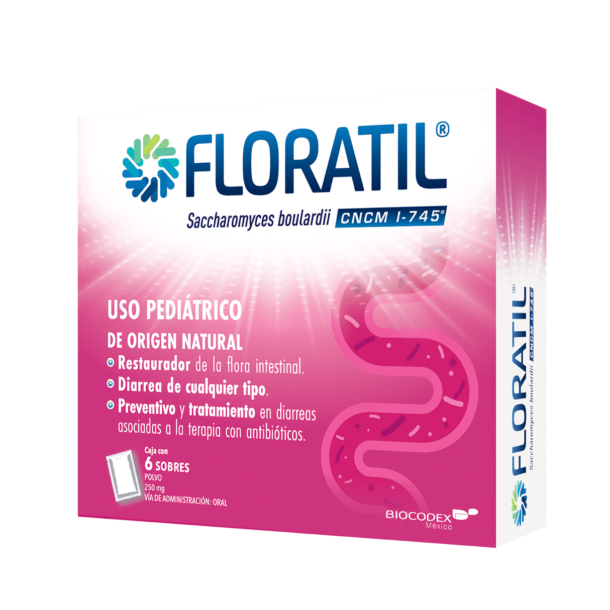 Floratil Ped 250 Gr Polvo Con 6 Sobres
