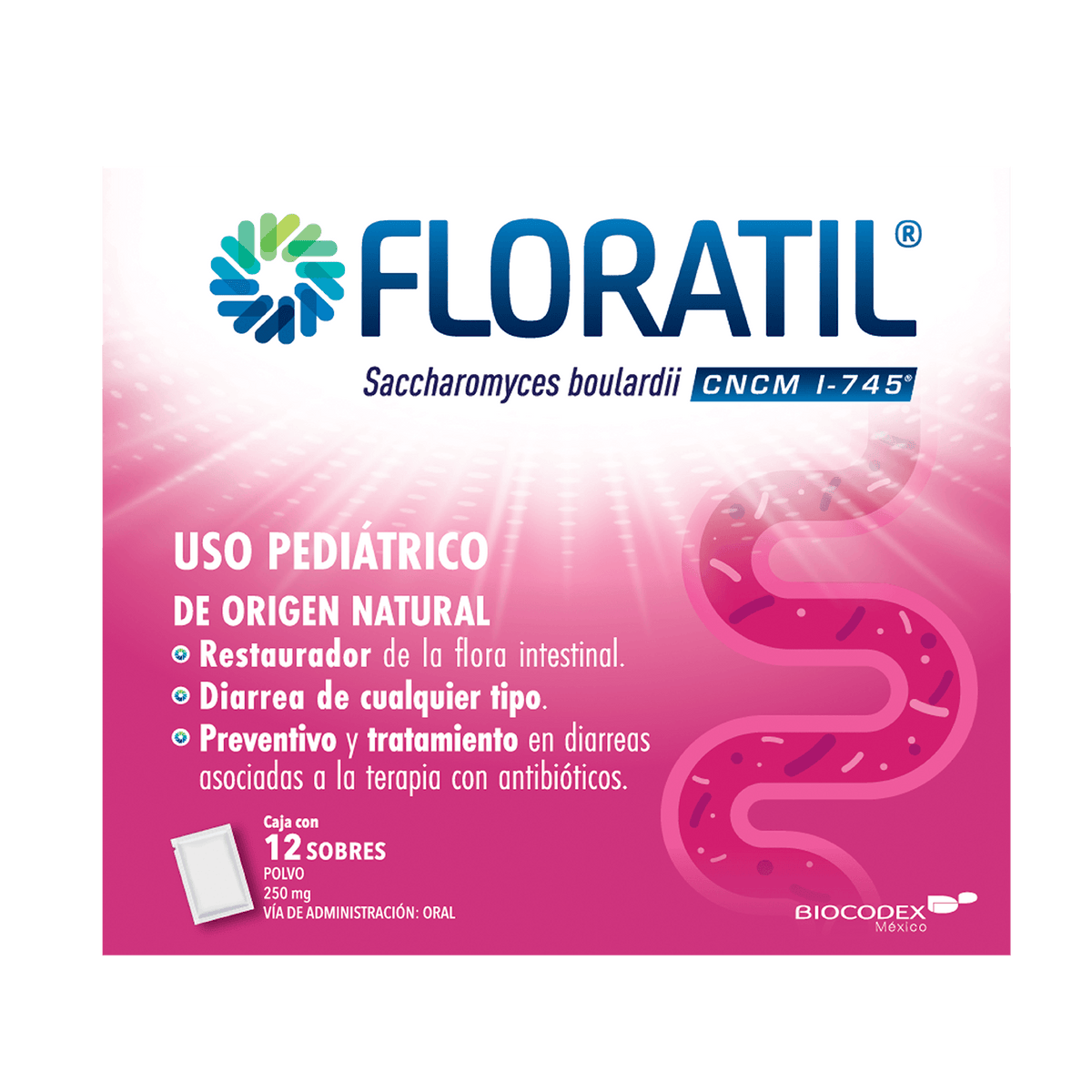 Floratil 250 Mg Polvo 12 Sb