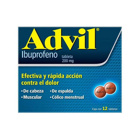 Advil 200 Mg Con 12 Grageas