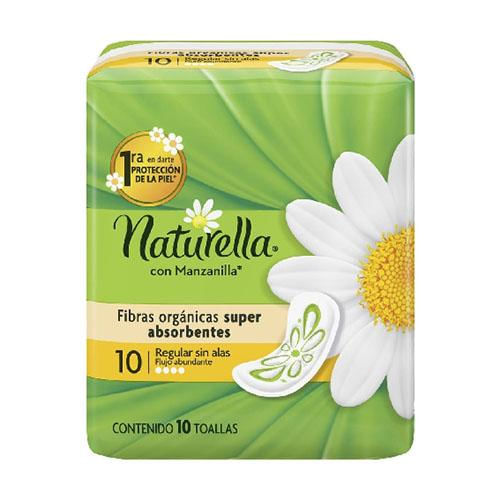 Toallas Naturella Sin Alas Flujo Abundante Con 10