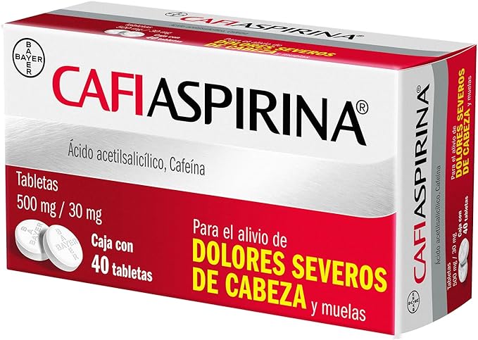 Cafiaspirina Con 40 Tabletas