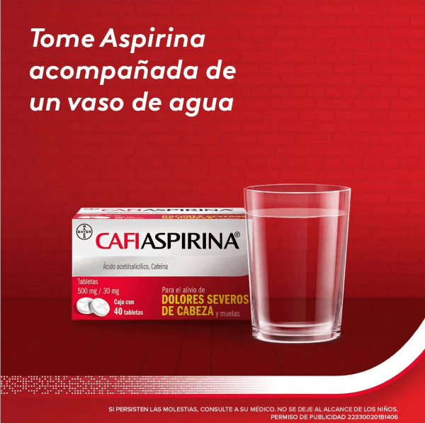 Cafiaspirina Con 40 Tabletas