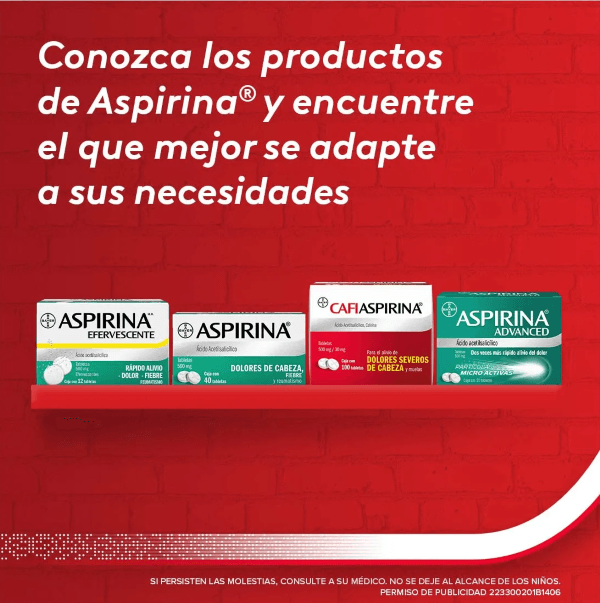 Cafiaspirina Con 40 Tabletas