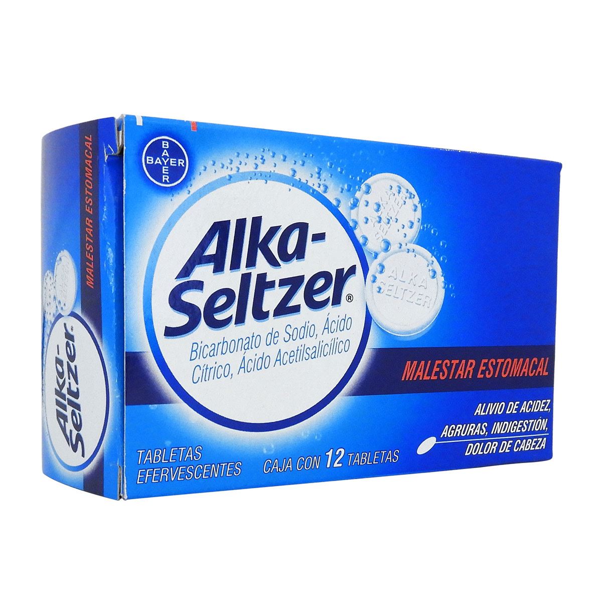 Alka-Seltzer Con 12 Tabletas