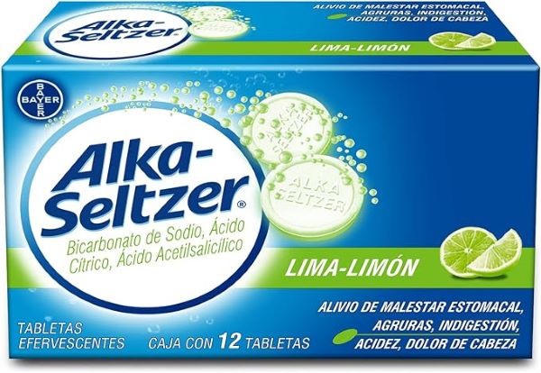 Alka-Seltzer Lima Limon 1Con 2 Tabletas