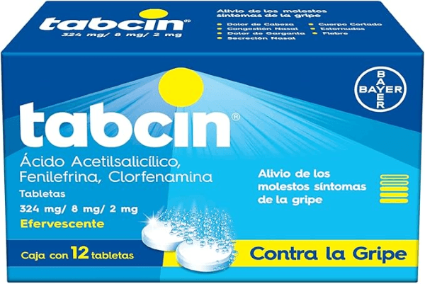 Tabcin Con 12 Tabletas (Azul)