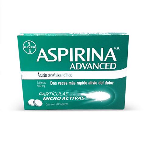 Aspirina Advance 500 Mg Con 20 Tabletas