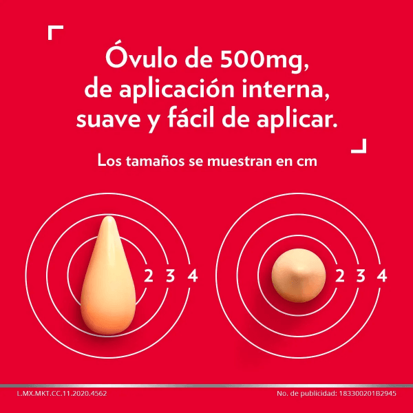 Canesten V Dual 1 Dia Ovulo Y Crema Clotrimazol 500 Mg / 1 %