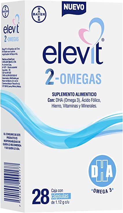 Elevit 2-Omegas Con 28 Capsulas
