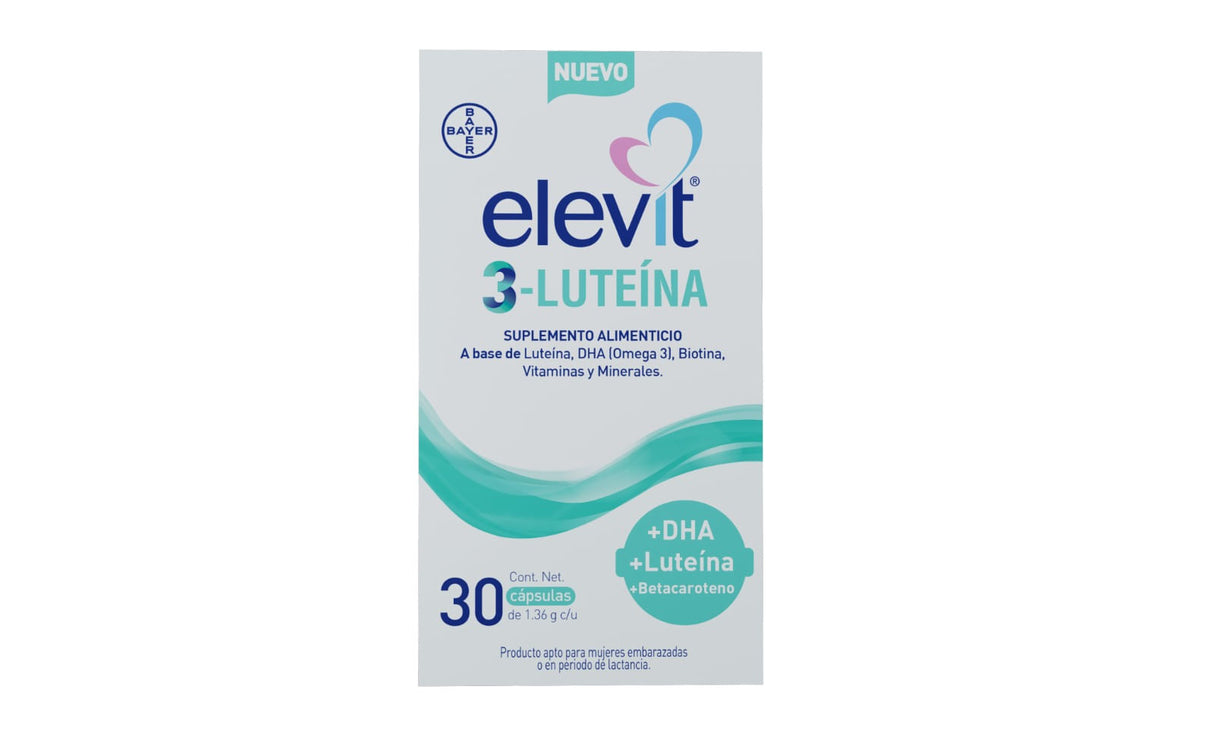 Elevit 3-Lutenia Con 30 Capsulas