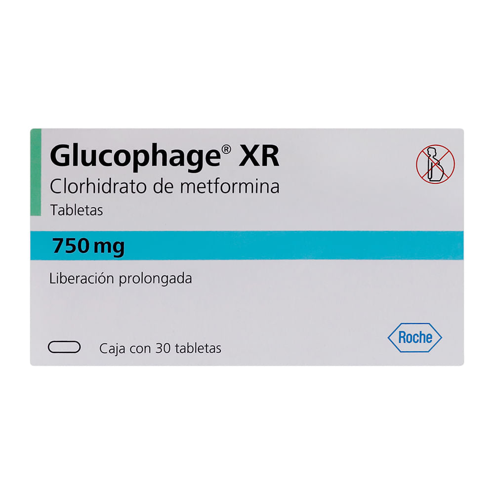 Glucophage Xr 750 Mg Con 30 Tabletas