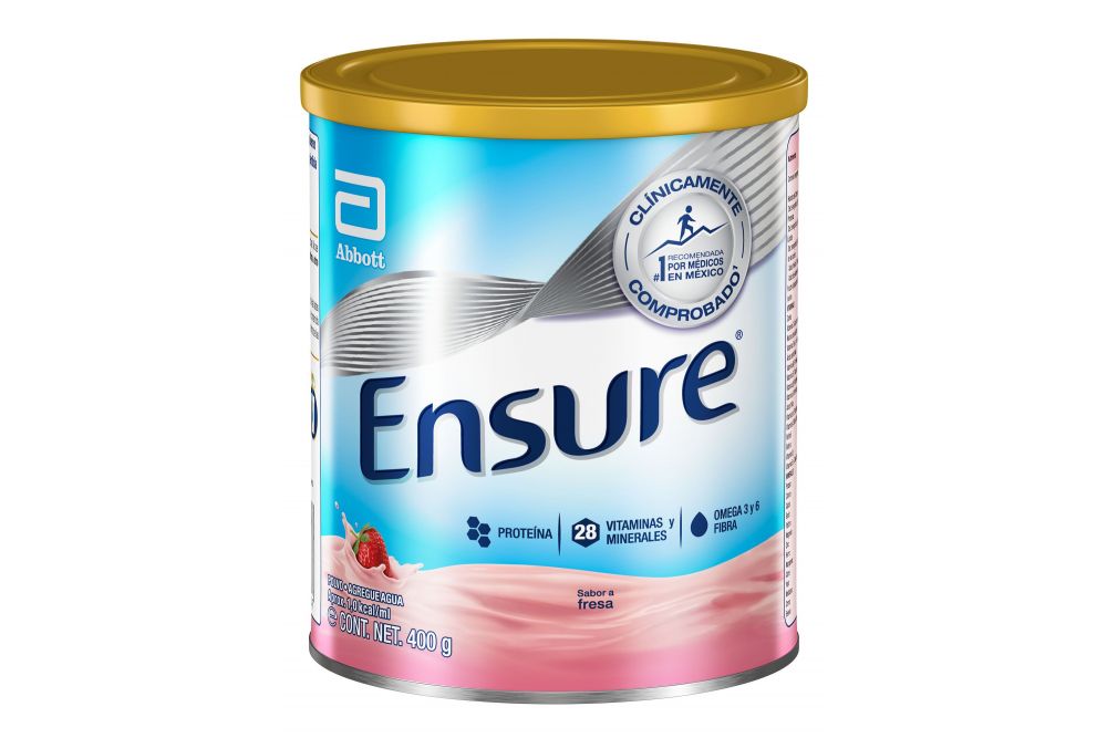 Ensure Fos Fresa Polvo 400 Gr