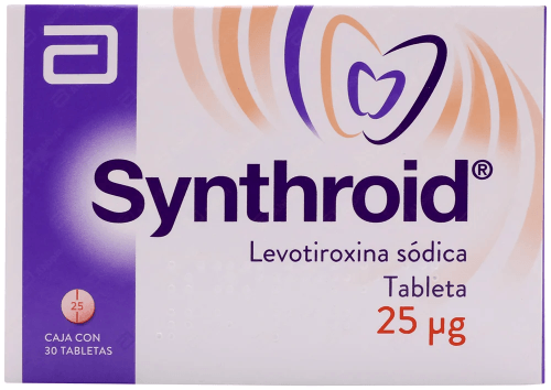 Synthroid 25 Mcg Con 30 Tabletas