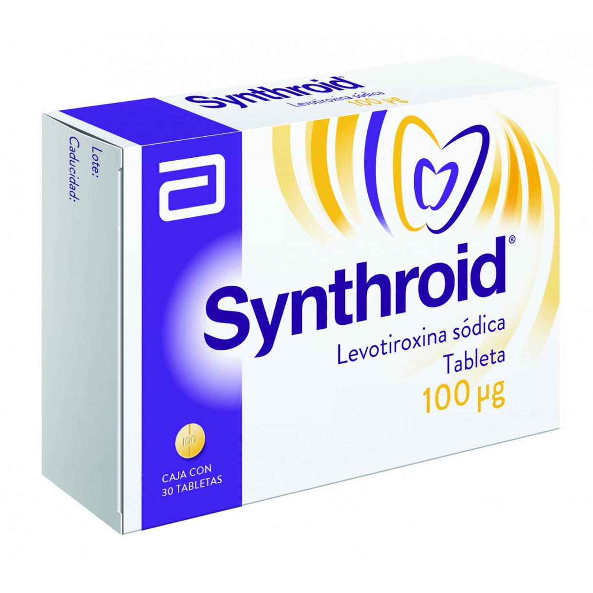 Synthroid 100 Mcg Con 30 Tabletas
