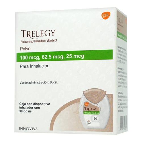 Trelegy 100 Mcg Polvo -Inh 30 Dosis