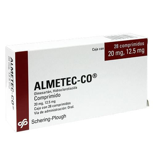 Almetec-Co 20 / 12.5 Mg Con 28 Comprimidos