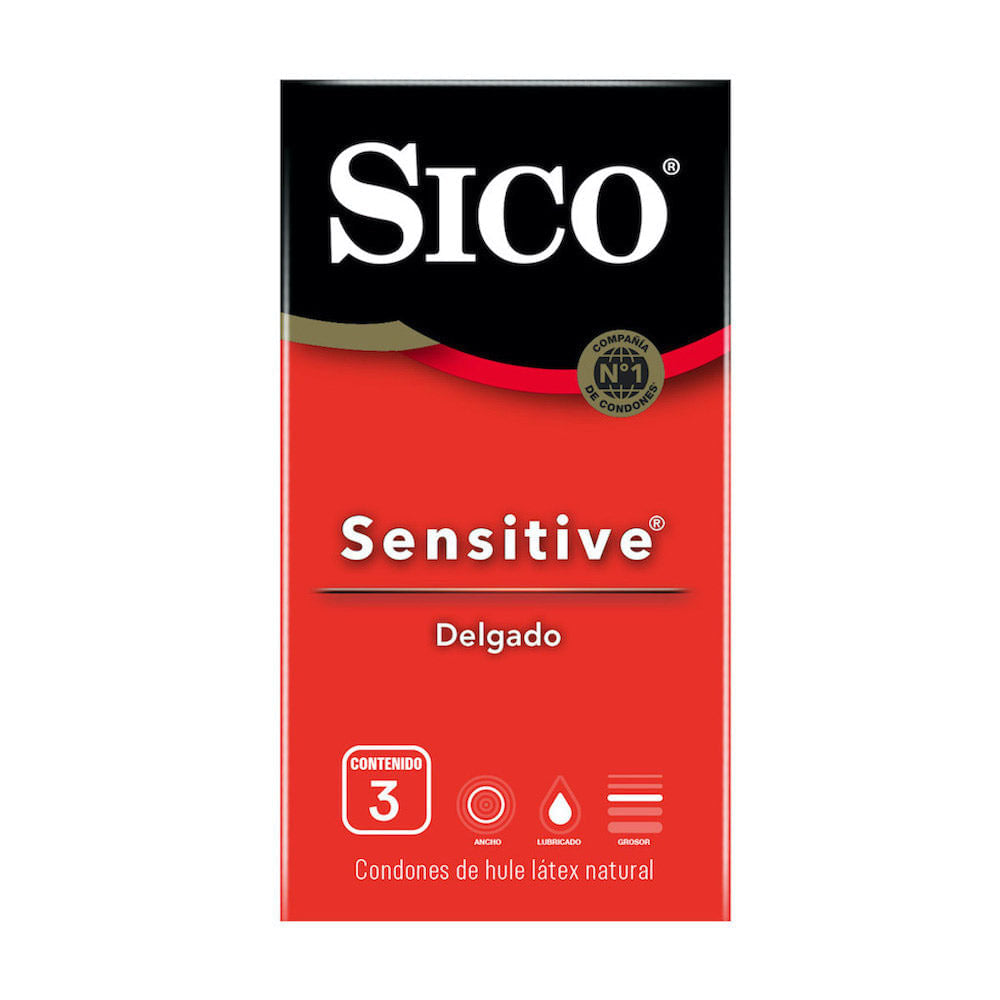 Preservativo Sico Sensitive Con 3