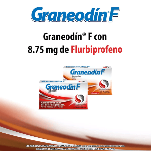 Graneodin F 8.75 Mg Naranaranja Con 16 Tabletas