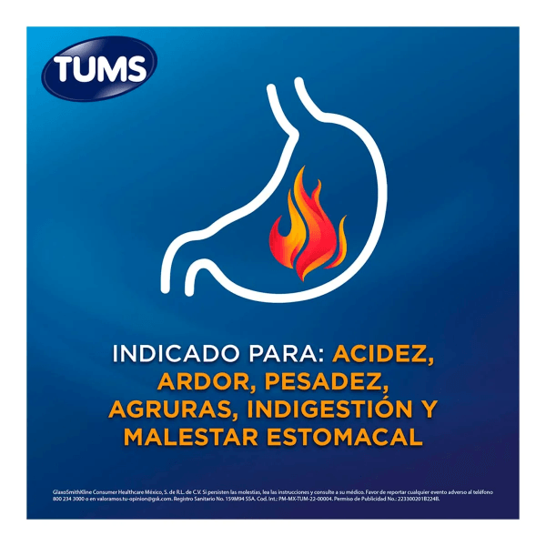 Tums Tabletas Menta Con 75