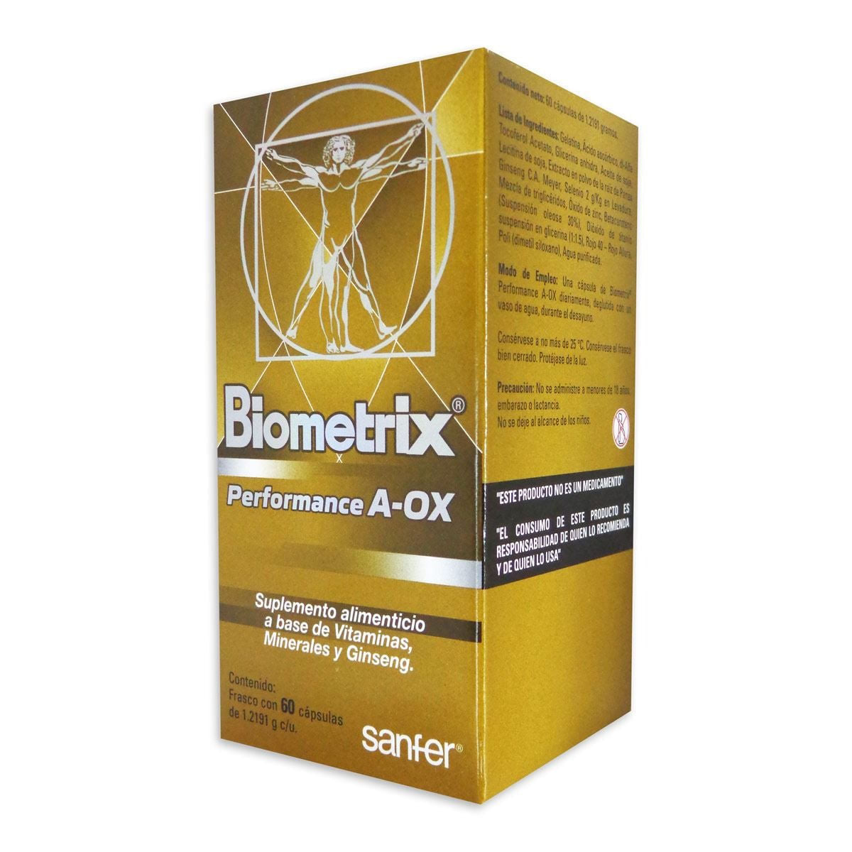 Biometrix Perf AOx S Alim Con 60 Capsulas Sanfer Farmacia Herrera