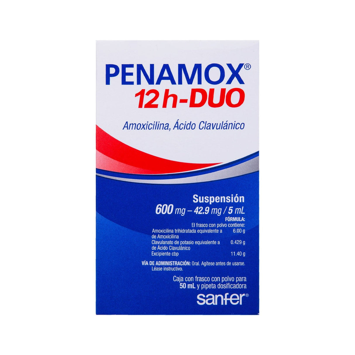 Penamox 12H-Duo 600 / 429 / 5 Suspension 50 Ml