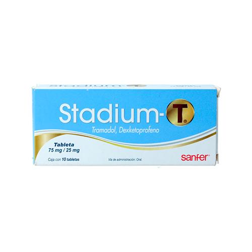 Stadium-T 75 Mg / 25 Mg Con 10 Tabletas