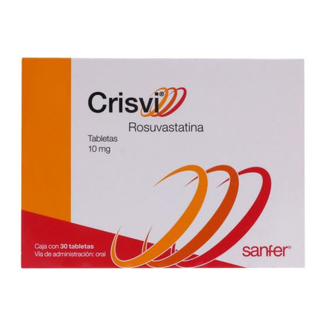 Crisvi 10 Mg Con 30 Tabletas