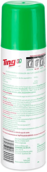 Ting Polvo Aerosolución 150 Gr