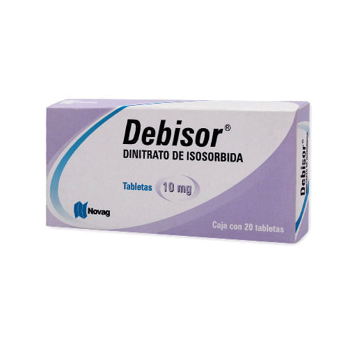 Isosorbida Debisor 10 Mg Con 20 Tabletas