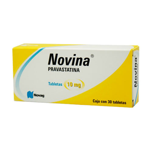 Novina Generico 10 Mg ( Pravastatina ) Con 30 Tabletas