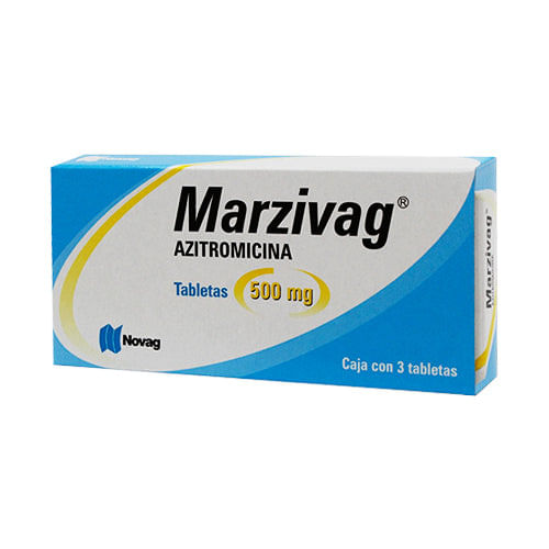 Azitromicina Marzivag 500 Mg Con 3 Tabletas