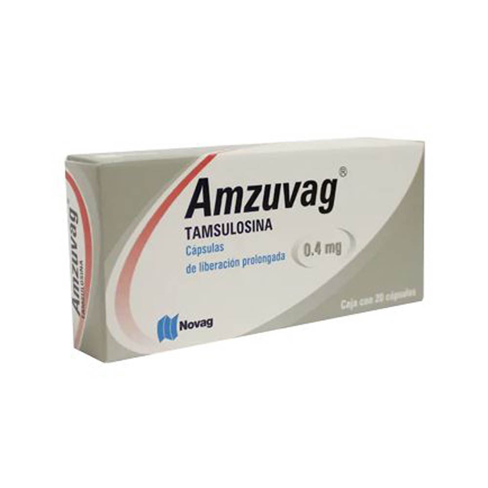 Tamsulosina Amzuvag 0.4 Mg Con 20 Tabletas