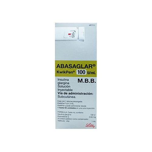 Abasaglar 100U / Ml Solucion Inyectable Pluma 3 Ml