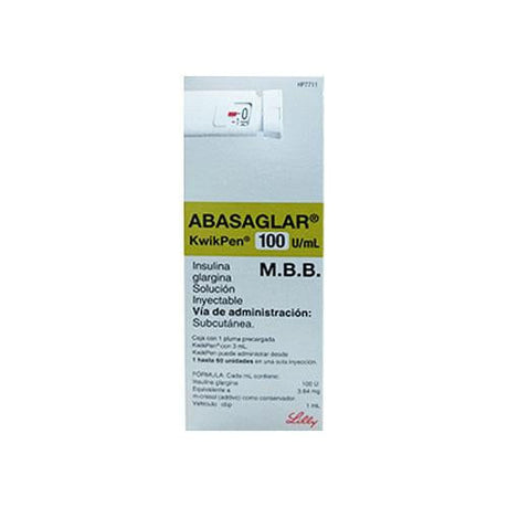 Abasaglar 100U / Ml Solucion Inyectable Pluma 3 Ml