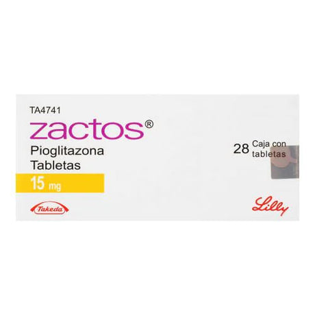 Zactos 15 Mg Con 28 Tabletas