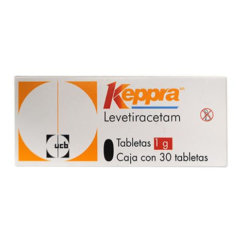 Keppra 1 Gr Con 30 Tabletas