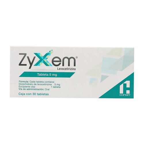 Zyxem 5 Mg Con 30 Tabletas